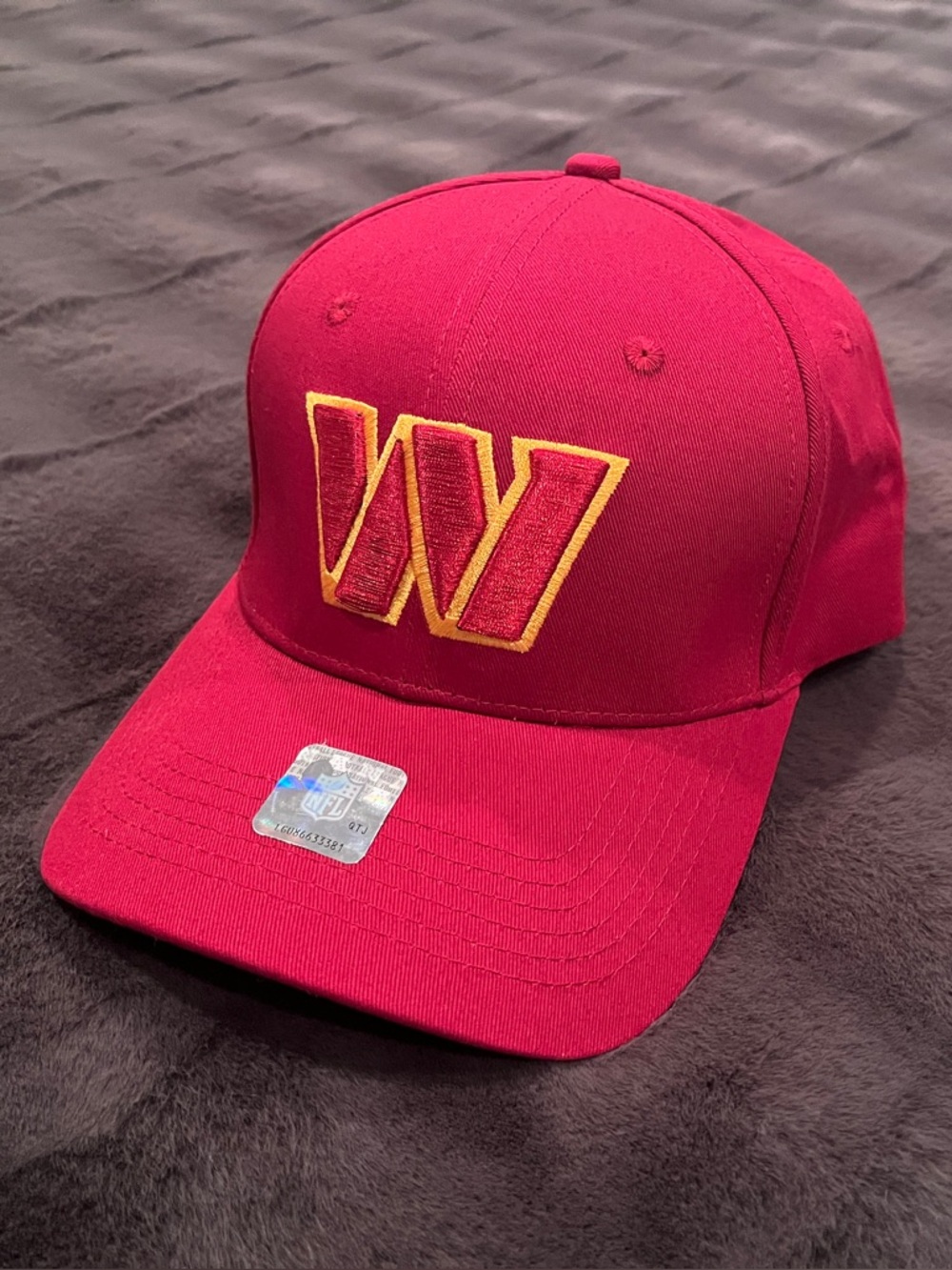 NFL Washington Commanders Burgundy Adjustable Hat